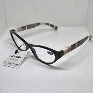 Plaid Cat Eye Women’s Reading Glasses +3.00